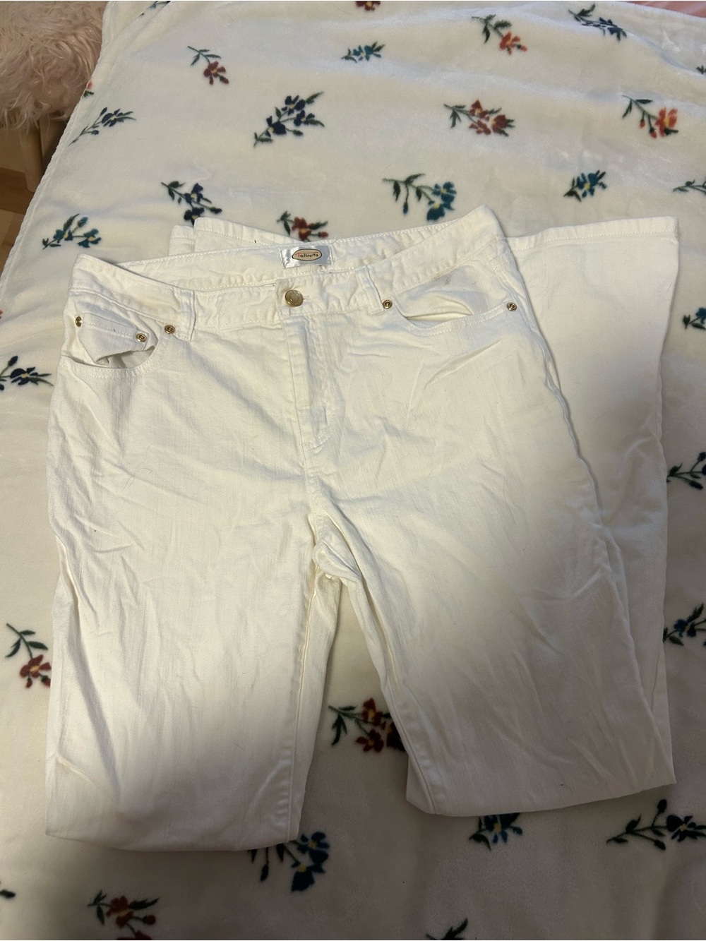 Talbots White Women's Classic Straight Jeans